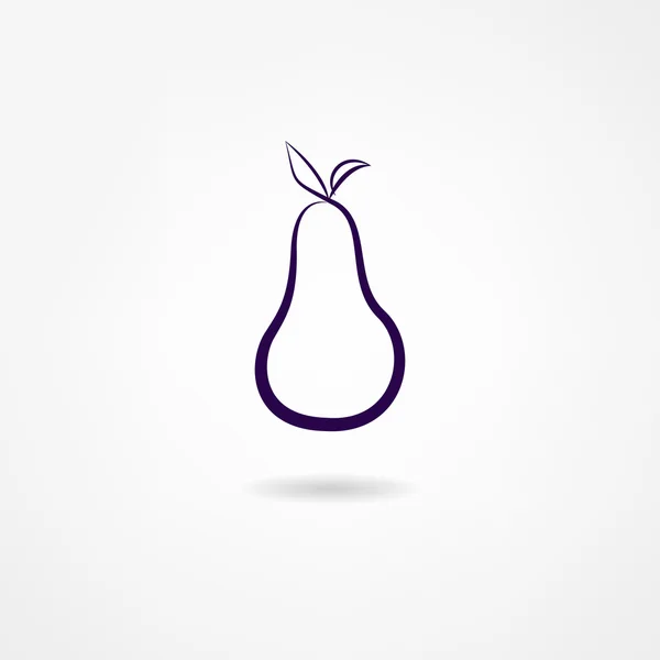 Icona di pera — Vettoriale Stock