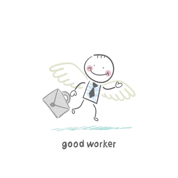 Good worker — Stock Vector