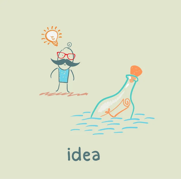 Hombres e idea — Archivo Imágenes Vectoriales