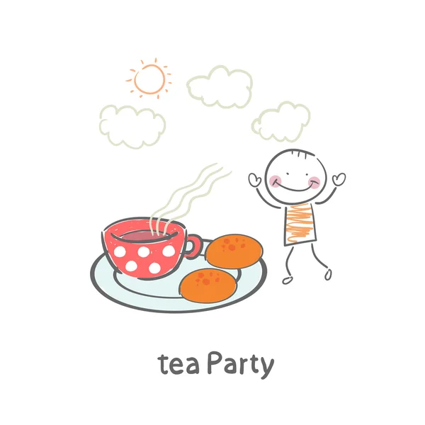 Tea party — Stock Vector