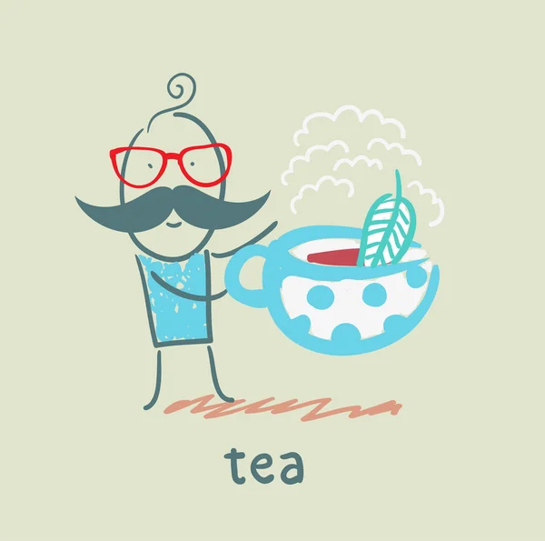 Tea party — Stock Vector