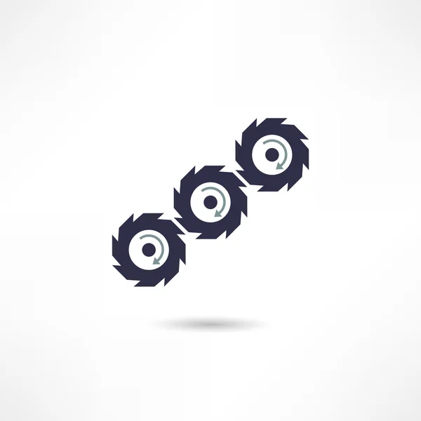 Gears icon — Stock Vector