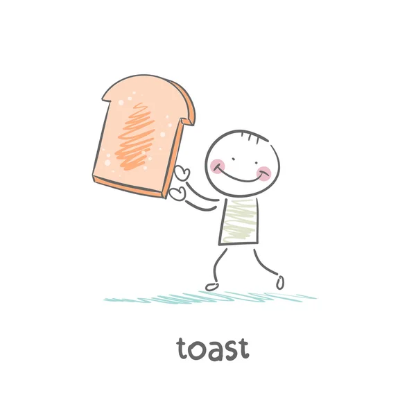 Tostadas icono — Vector de stock