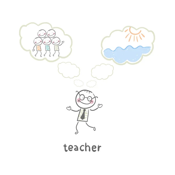 Lehrer — Stockvektor