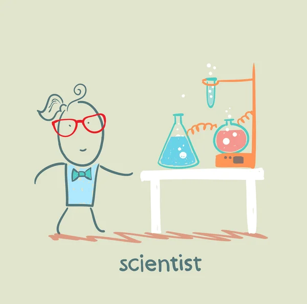 Scientist — Stock Vector