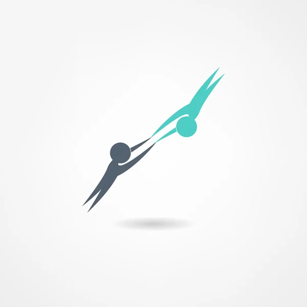 Icono de gimnasta — Vector de stock