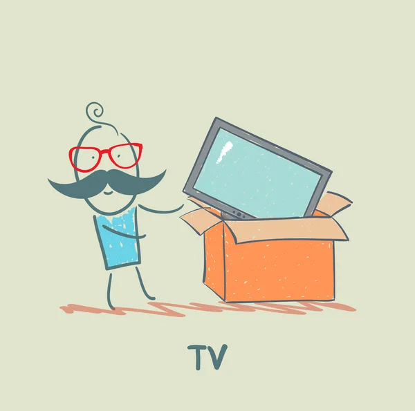 TV-apparaten — Stock vektor