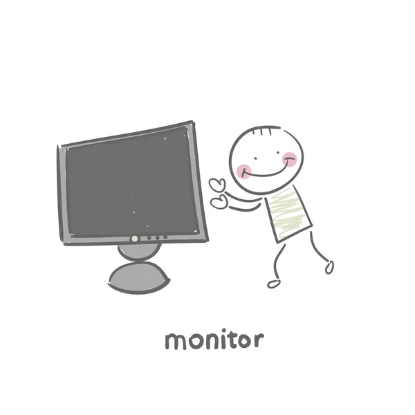 Monitor — Stockvektor