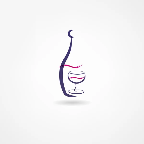 Wine icon — Stock Vector