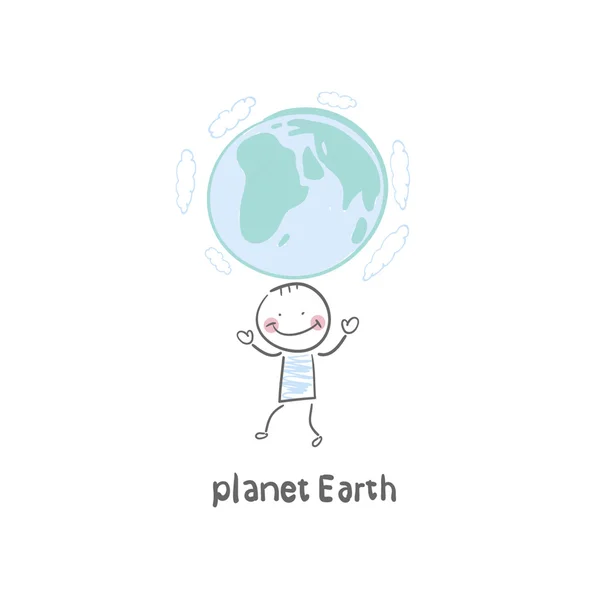 Planeet Aarde — Stockvector