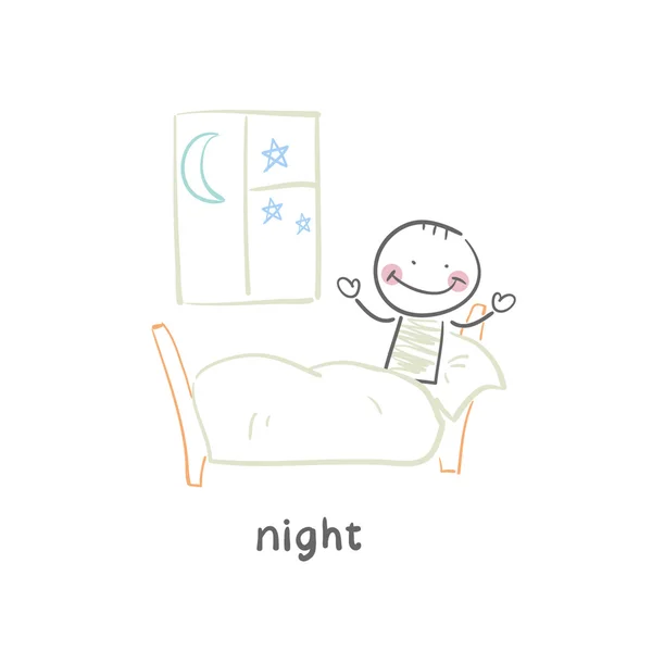 Natt — Stock vektor