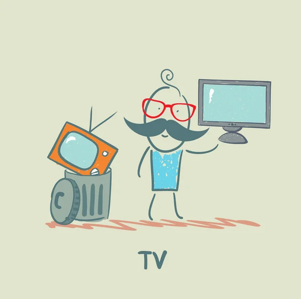 Cartoons watching tv Vector Art Stock Images | Depositphotos