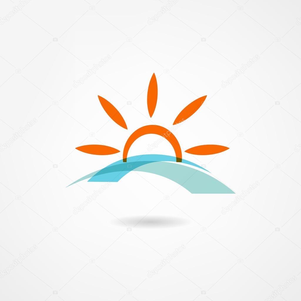 Sun and Sea Icon