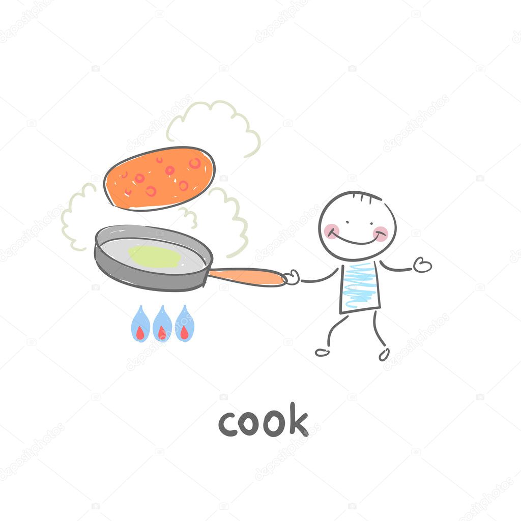 Cartoon cook