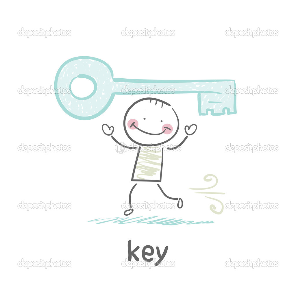 Boy with key