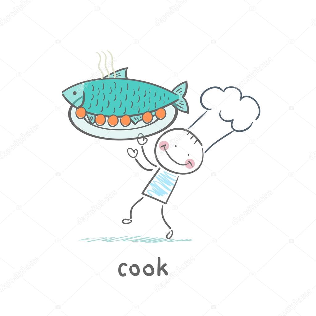 Cartoon cook