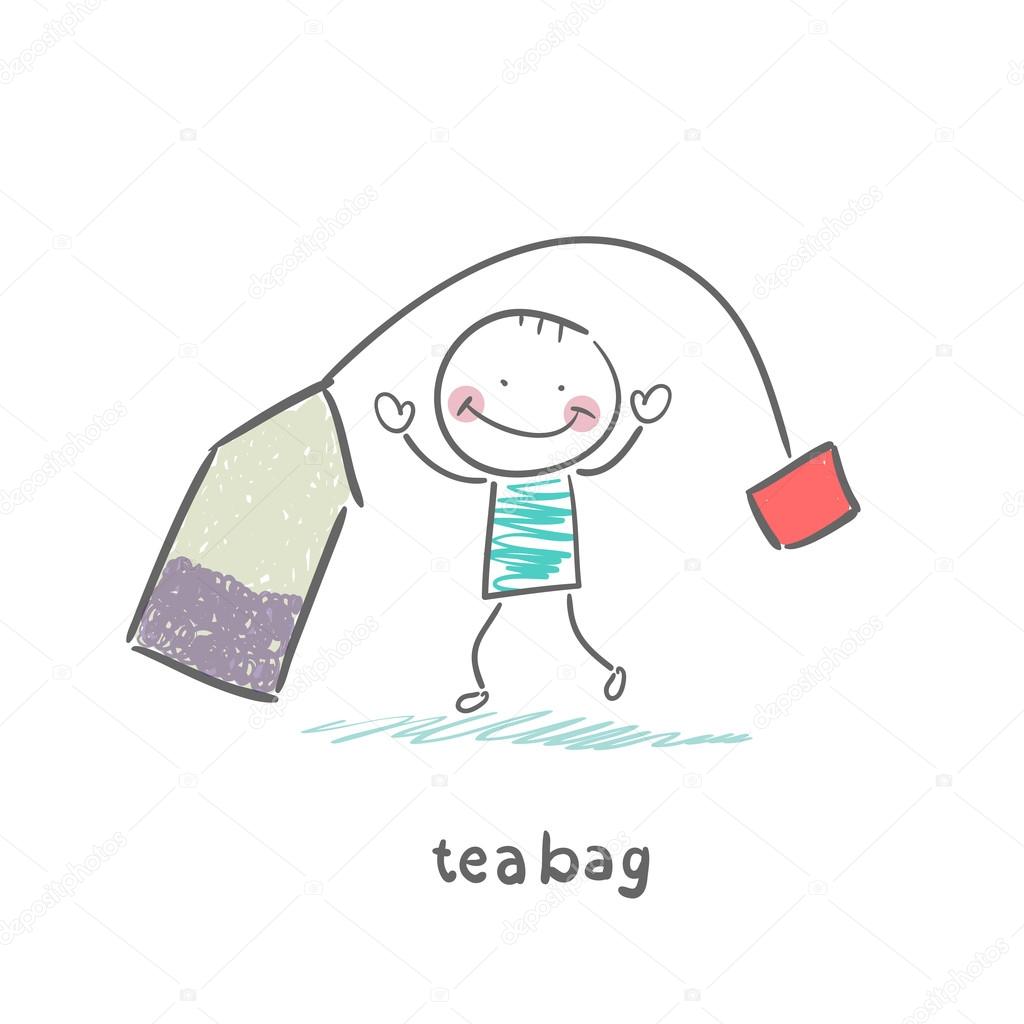 Boy and teabag