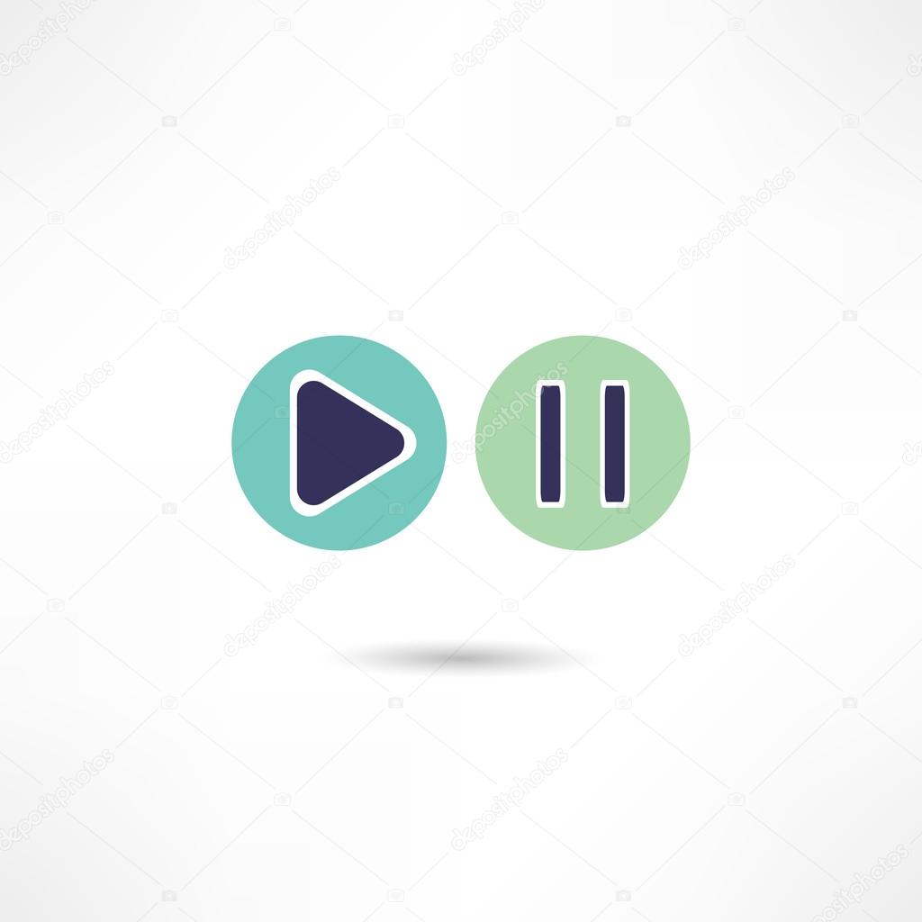Play pause button icon