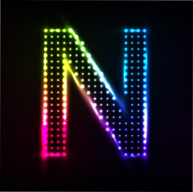 disko alfabe. harf n