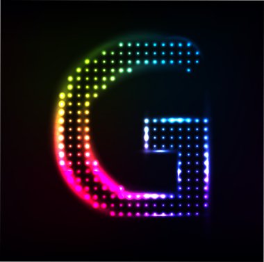 disko alfabe. harf g