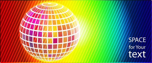 Disco-Party-Banner — Stockvektor