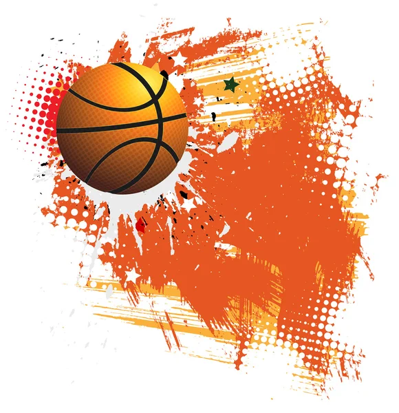 Affiche publicitaire Basketball — Image vectorielle