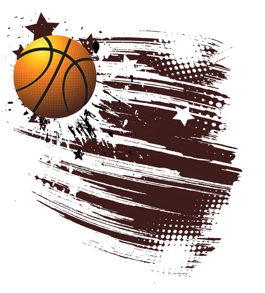 Cartel publicitario de baloncesto — Vector de stock