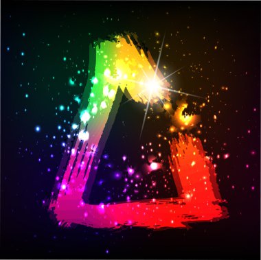 alan arka plan üzerinde parlayan parlak grafiti harf. harf c