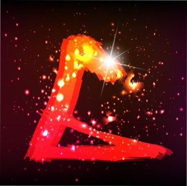 alfabe ışıklar. harf g