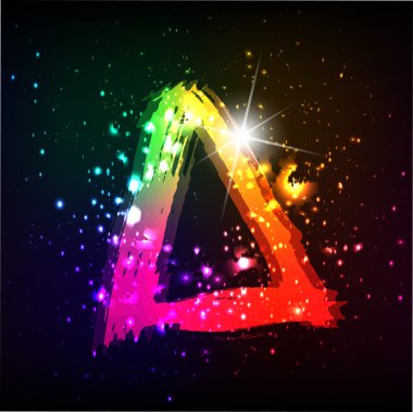 alan arka plan üzerinde parlayan parlak grafiti harf. harf o