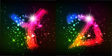 vektör renkli yazı tipi