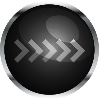 siyah vektör ok düğmesini