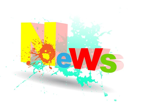 Diseño creativo de noticias — Vector de stock