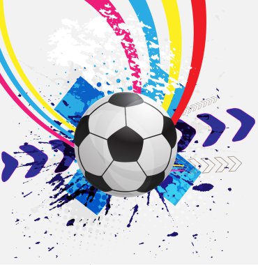 vektör futbol başlık sayfası.