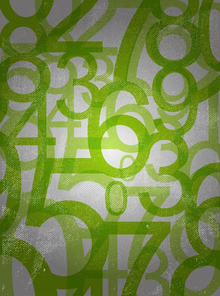 Numéros colorés fond abstrait — Image vectorielle