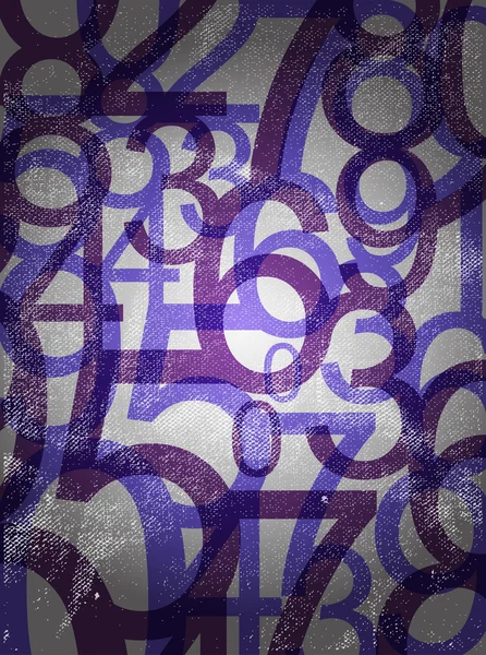 Красочные числа абстрактный фон — стоковый вектор