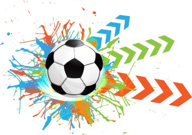 vektör grunge futbol arka plan