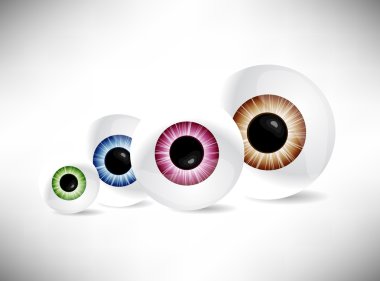 Vector parlak gözün arka plan