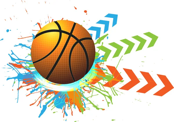 Projektowanie elementów koszykówki — Wektor stockowy