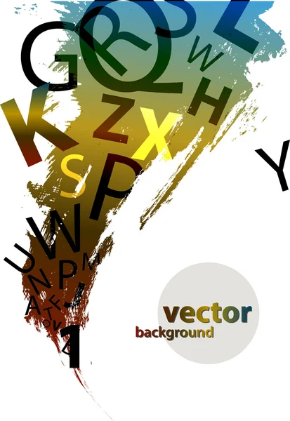 Абстрактний фон з різнокольоровими літерами — стоковий вектор