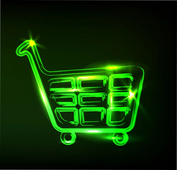 Shopping cart tecken — Stock vektor