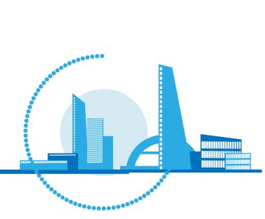 soyut şehir arka plan