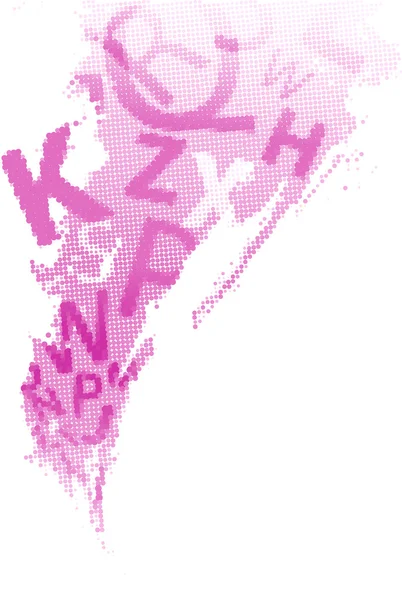 Abstrakter Hintergrund mit violetten Buchstaben — Stockvektor