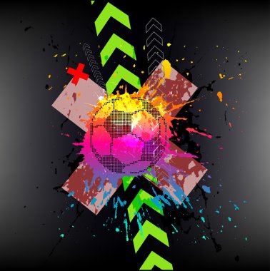 Çağdaş Sanat. Futbol Arkaplanı.