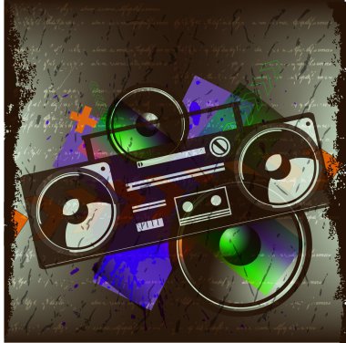 Vintage radyo kaset kaydedici