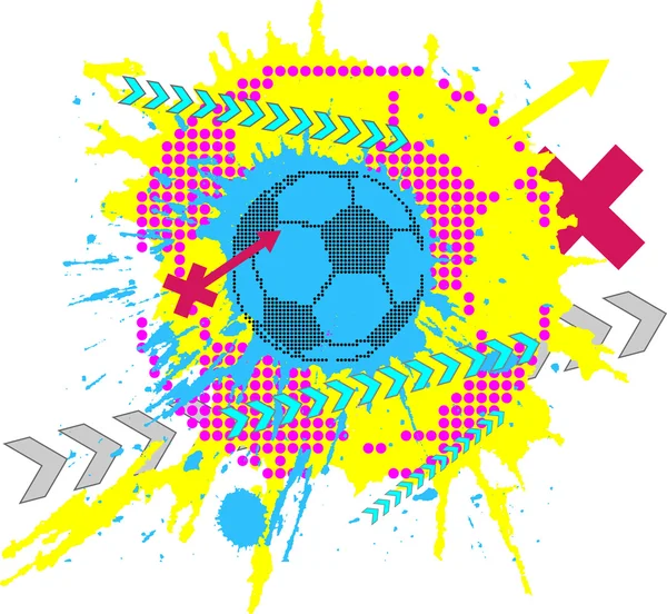 Gestaltungselement Fußball — Stockvektor