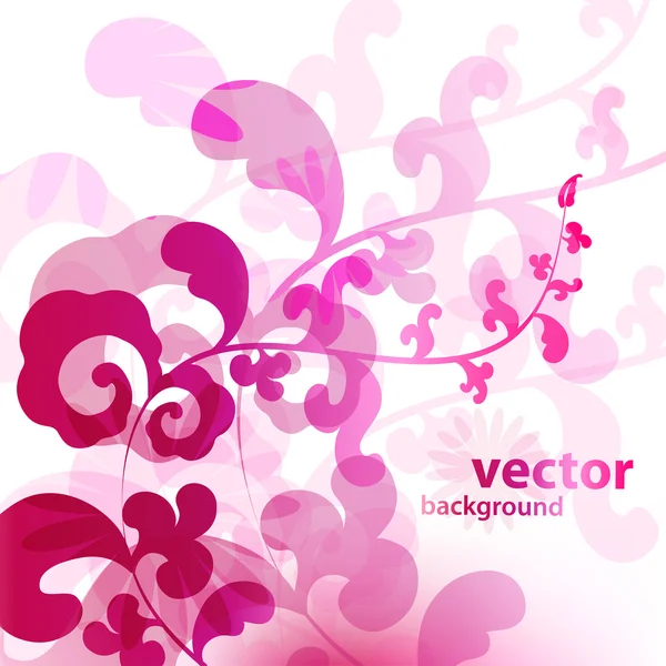 Fundo abstrato flor rosa para design . — Vetor de Stock