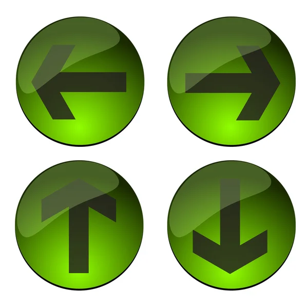 Set of arrow buttons — Stock Vector