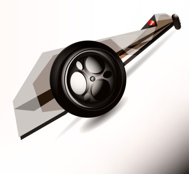 soyut gri araba yarışı