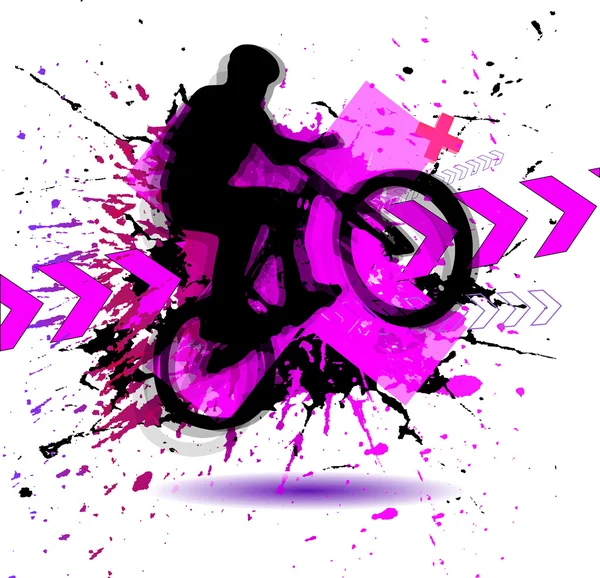 Sale vélo — Image vectorielle
